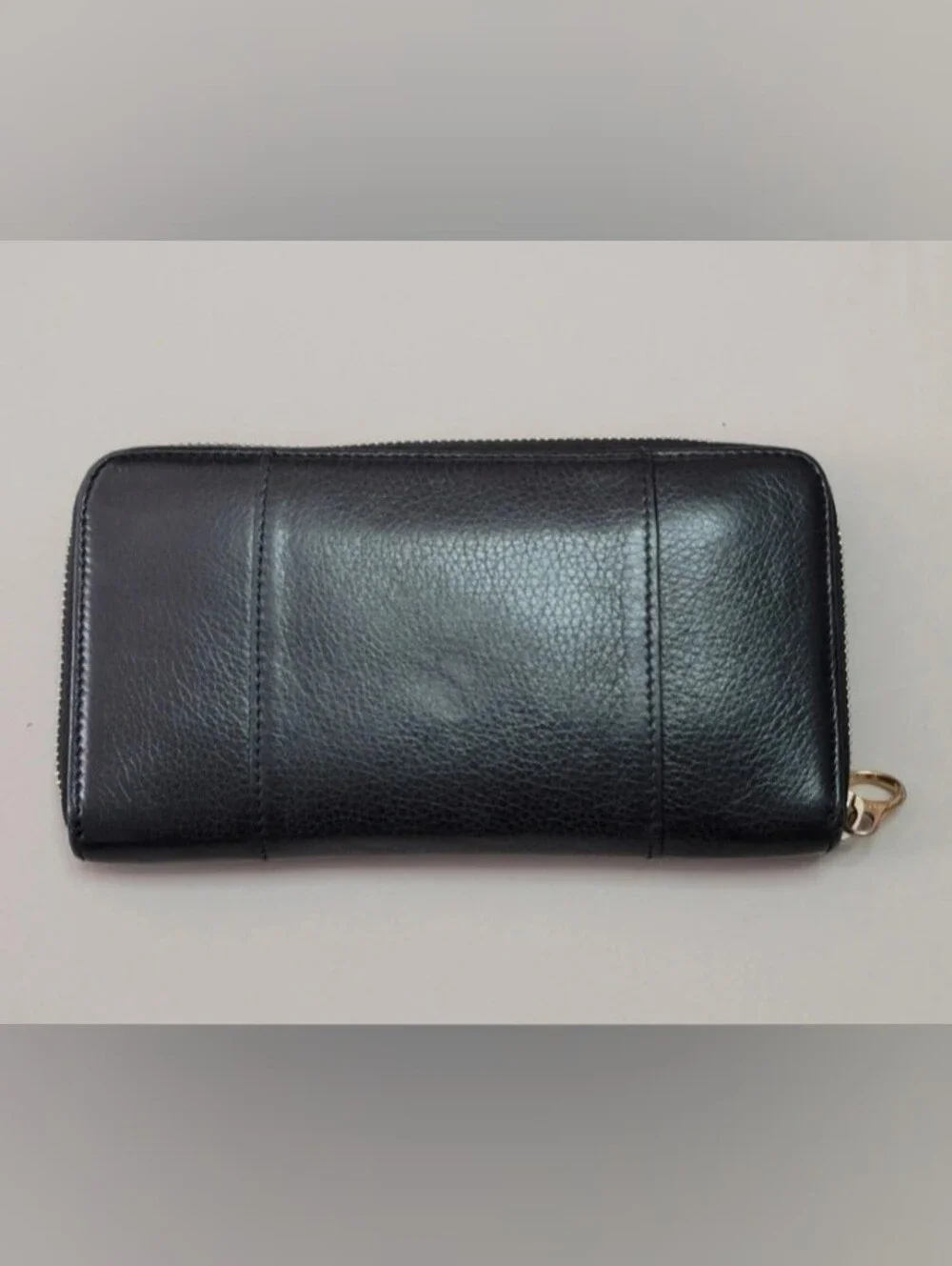 See By Chloe Black Leather Bow Continental Wallet